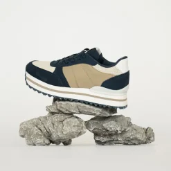 Woden Damen Ronja Plateau Sneaker 154 Navy Multi