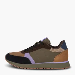 Woden Damen Ronja Sneakers 214 Dark Olive/Orchid