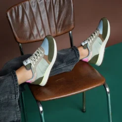 Woden Damen Ronja Sneaker 189 Stone Multi