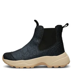 Woden Damen Silje Glitter Stiefeletten Blau