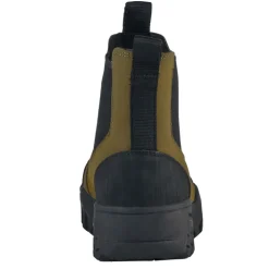 Woden Damenstiefel Magda Gummi Laufsohle 786 Dunkel Oliv / Schwarz
