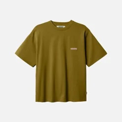Woodbird Baine Space T Shirt Dark Green