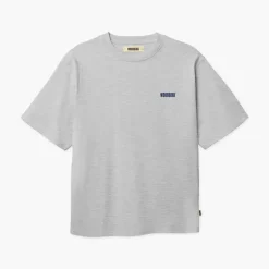Woodbird Herren Baine Dude T Shirt Light Grey Melange