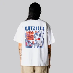 Woodbird Herren Baine Zilla T Shirt Weiß