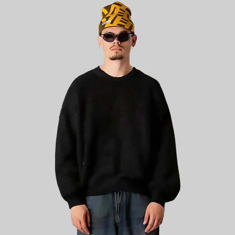 Woodbird Herren Kurt Koi Lieferung Pullover Schwarz