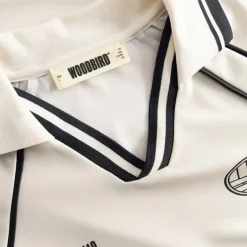 Woodbird Herren Taka Langarm Poloshirt Off White