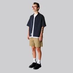 Woodbird Herren Wang Shiko Hemd Dark Navy