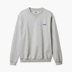 Woodbird Herren Zuckerrohr Truck Rundhals Sweatshirt Light Grey Melange