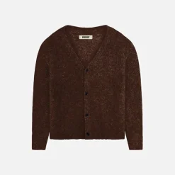 Woodbird Koon Loop Strickjacke Dark Brown