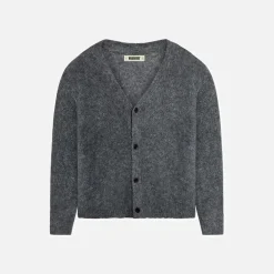Woodbird Koon Loop Strickjacke Asphalt
