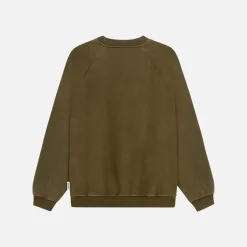 Woodbird Zhang Dye Sweatshirt Dark Brown
