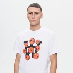 Wood Wood Herren Ace Eyes T Shirt Weiß