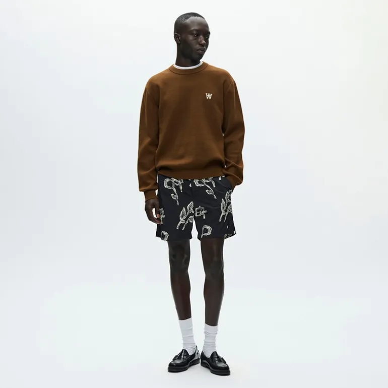 Wood Wood Herren Curt Rundhals Pullover Desert Palm