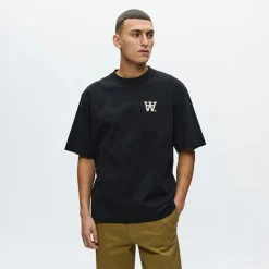 Wood Wood Herren Liam T Shirt Schwarz