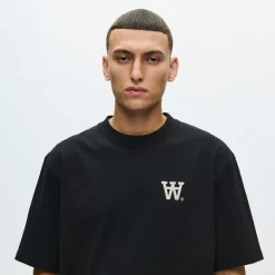 Wood Wood Herren Liam T Shirt Schwarz