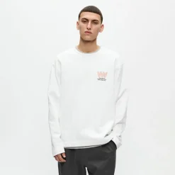 Wood Wood Herren Ryan Sweatshirt Bright White