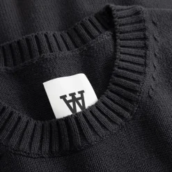 Wood Wood Herren Tay Strickpullover Pirate Black