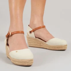 Wrangler Damen Bella Knöchelriemen Keilabsatz Sandalen Birch