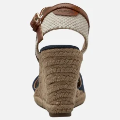 Wrangler Damen Brava Knöchel Riemen Keilabsatz Sandalen Dark Denim