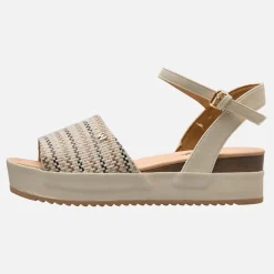 Wrangler Damen Norma klobige Knöchel Riemen Sandalen Birch